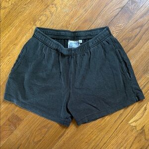 Jungmaven Black Athletic Shorts with Elastic Waistband small